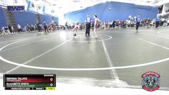 75 lbs Semifinal - Elizabeth Smith, Terminator Wrestling Academy vs Aryana Talato, Jackson County