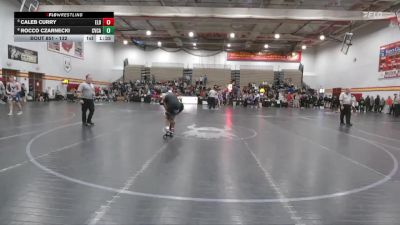132 lbs 7th Place Match - Rocco Czarnecki, Cuyahoga Valley Christian Academy vs Caleb Curry, Elder