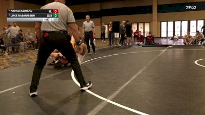 285 lbs 7th Place - Devon Dawson, Northern Illinois vs Luke Rasmussen, South Dakota State