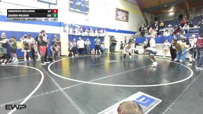 96 lbs Final - Emerson Rollings, Tulsa Blue T Panthers vs Zaiden Wilson, HURRICANE WRESTLING ACADEMY