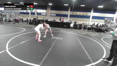 123 lbs Consi Of 8 #1 - Emma Molina, Savage House WC vs Samantha Martinez, Cobra Kai