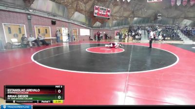 149 lbs Cons. Round 2 - Estanislao Arevalo, Bakersfield College vs Brian Gieger, Mt. San Antonio College