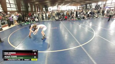 120 lbs Cons. Semi - Mckoy Evans, Sanderson Wrestling Academy vs Max Wiberg, Bear River