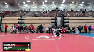 215 lbs Cons. Round 3 - Brayden Hight, Tipton Wrestling Club vs Jake Beare, Unafiliated