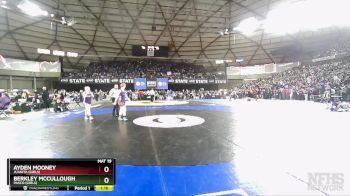 Girls 3A/4A 135 Champ. Round 2 - Ayden Mooney, Juanita (Girls) vs Berkley McCullough, Pasco (Girls)