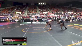 135 lbs Quarterfinal - Keira Mullen, Lindsborg-Smoky Valley HS vs Jailynn Taylor, Paola