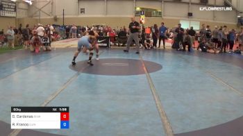 60 kg Consi Of 8 #2 - Daniel Cardenas, Bear Cave Wrestling Club vs Ryan Franco, Clovis North