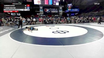 94 lbs Cons. Sub-rd Of 16 - Carson Altice, UT vs Jaden Nguyen, WA