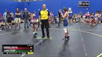 96 lbs Round 2 (6 Team) - Kannon Judycki, Untouchables White vs Jaiden Finger, Untouchables Black