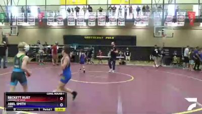 63 lbs Cons. Round 1 - Beckett Rust, Legends Of Gold vs Abel Smith, Iowa