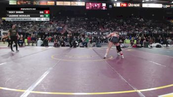 155 lbs 1st Place Match - Roxy Sheen, Buhl vs Jasmine Morales, McQueen