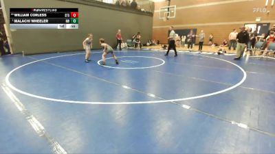 85 lbs Cons. Semi - Malachi Wheeler, Husky Wrestling vs William Corless, Small Town Grims