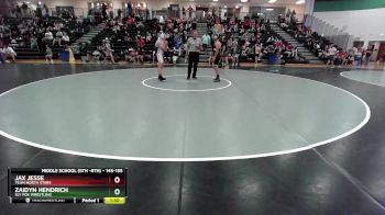 145-155 lbs Round 3 - Zaidyn Hendrich, Sly Fox Wrestling vs Jax Jesse, Team North Stars