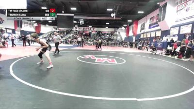 144 lbs Cons. Round 4 - Ruben Luna, Montclair vs Myles Akers, Northview