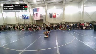 46 lbs Champ. Round 1 - Trajan Horne, Charger Wrestling Club vs Carter Thomas, Bear River