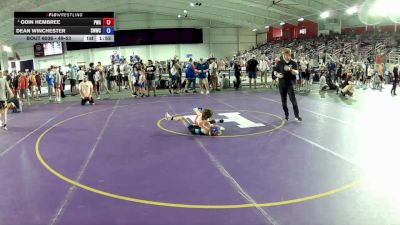 49-53 lbs Champ. Round 1 - Odin Hembree, Prodigy Wrestling Academy vs Dean Winchester, Southwestern Warrior Wrestling Club