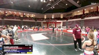 118 lbs 1st Place Match - Claire Lancaster, Norman Freestyle And Greco Club vs Abbigail O`Kelly, Yukon High School Wrestling