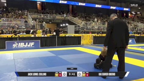 Jack Lionel Collins vs Kai Xavier Oberio 2025 Pan Kids Jiu-Jitsu IBJJF Championship