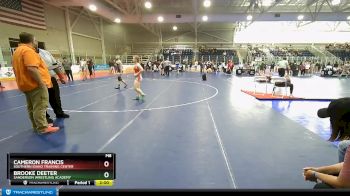 126 lbs Semifinal - Cameron Francis, Southern Idaho Training Center vs Brooke Deeter, Sanderson Wrestling Academy