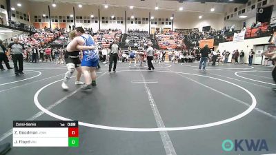 285 lbs Consolation - Zay Goodman, Jenks Trojan Wrestling Club vs Jackson Floyd, Vinita Kids Wrestling