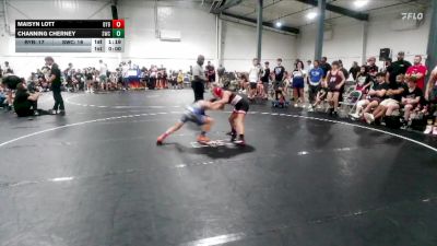 90 lbs Round 2 (6 Team) - Channing Cherney, Storm Wrestling Center vs Maisyn Lott, Backyard Brawlers