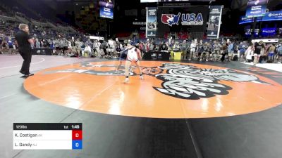 120 lbs Cons 64 #1 - Kaden Costigan, AK vs Lucas Gandy, NJ