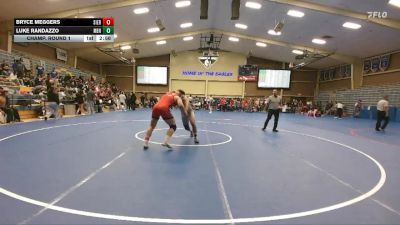 285 lbs Champ. Round 1 - Luke Randazzo, Menlo vs Bryce Meggers, Sierra College