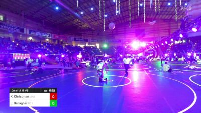 126 lbs Consi Of 16 #2 - Kaden Christman, Coulee Crushers vs Jaedn Gallagher, DC Elite