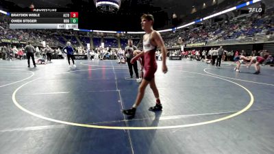 136 lbs Consy 5 - Brayden Wible, Altoona vs Owen Steger, Ridgway