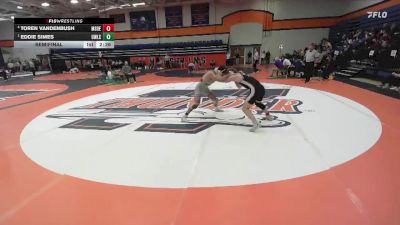 174 lbs Semifinal - Eddie Simes, Wisconsin - Lacrosse vs Toren Vandenbush, Milwaukee School Of Engineering