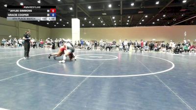 155 lbs 5th Place Match - Jaylee Simmons, OK vs Gracie Cooper, OK