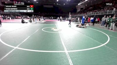 144 lbs Champ. Round 1 - Ryan Espiritu, Vacaville vs Nolan Maier, Oak Ridge