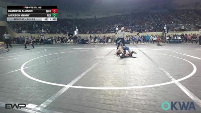 84 lbs Round Of 16 - Kameryn Allison, Pocola Youth Wrestling vs Jackson Henry, Piedmont