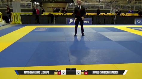 Matthew Gerard Le Corps vs Darius Christopher Motoc 2025 Pan Jiu Jitsu IBJJF Championship