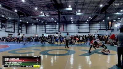 132 lbs Placement Matches (8 Team) - Huter Hollkamp, HEAVY HITTING HAMMERS vs Carl Andrade, RIVER CITY WRESTLING CLUB