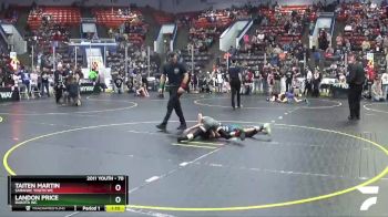 70 lbs Champ. Round 2 - Landon Price, Dakota WC vs Taiten Martin, Saranac Youth WC