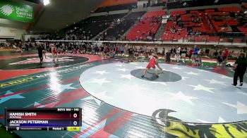 145 lbs Quarterfinal - Hamish Smith, Montana vs Jackson Peterman, Oregon