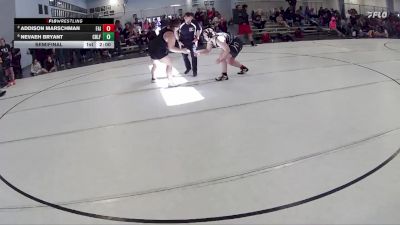 238 lbs Semifinal - Nevaeh Bryant, Wood River Wrestling Club vs Addison Marschman, Fairbury