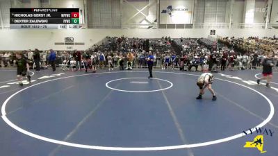 75 lbs Quarterfinal - Dexter Zalewski, Perry Youth Wrestling Club vs Nicholas Gerst Jr., Whitney Point Youth Wrestling Club