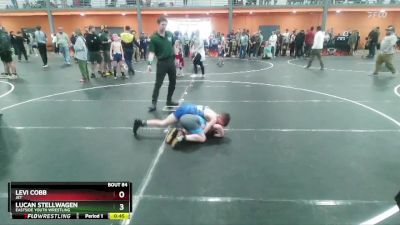 75 lbs 2nd Place Match - Levi Cobb, JET vs Lucan Stellwagen, Eastside Youth Wrestling