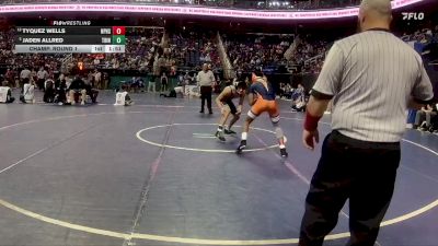 2A 138 lbs Champ. Round 1 - Jaden Allred, Trinity vs Tyquez Wells, North Pitt High School