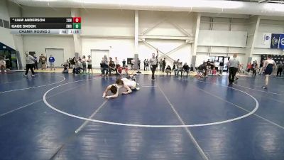 126 lbs Champ. Round 2 - Gage Snook, Syracuse Wrestling Club vs Liam Anderson, 208 Spartan WC