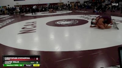 165 lbs Semifinal - Christopher Stathopoulos, Stevens vs Cooper Willis, Augsburg