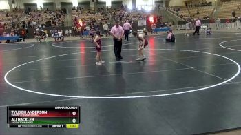 100 lbs Champ. Round 1 - Tyleigh Anderson, Swamp Fox Wrestling vs Ali Hackler, Alcoa Tornadoes
