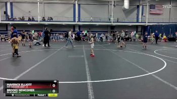 48 lbs Round 7 (8 Team) - Brooks Newcomer, PA Alliance vs Maverick Elliott, Mat Assassins Grey