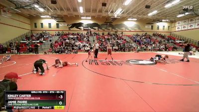 65-70 lbs Round 2 - Kinley Carter, Team Scorpion Wrestling Club vs Jamie Pahre, Lake Stevens Wrestling Club