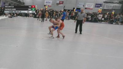 96 lbs Cons. Rd Of 32 - Kellen Ilg, The Hideout vs Patrick Kirk, Tough House Wrestling Club