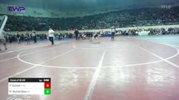 76 lbs Consi Of 16 #2 - Pablo Ochoa, Tonkawa vs Ryder Richardson, Sand Springs HS