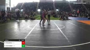 145 lbs Quarterfinal - Raven Edwards, Swamp Monsters vs Sara Schmoker, Lions WC