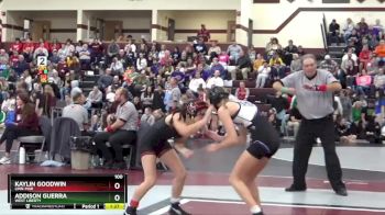 100 lbs 11th Place Match - Kaylin Goodwin, Linn-Mar vs Addison Guerra, West Liberty